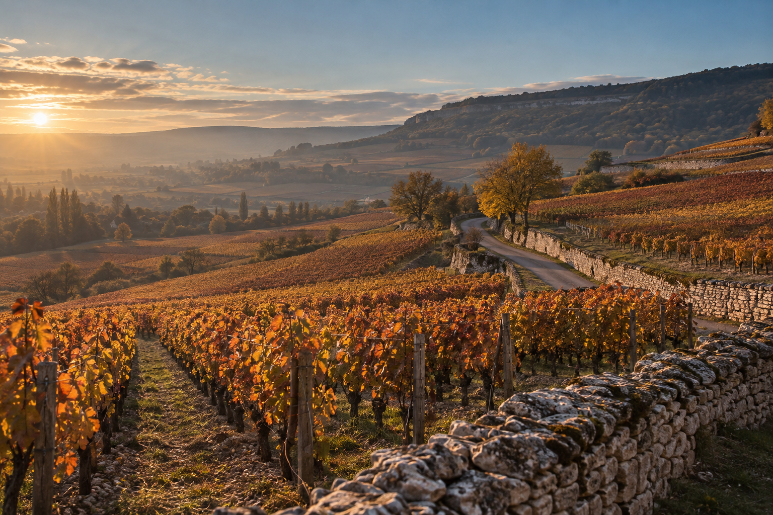 Les vignes de la route des Grands Crus